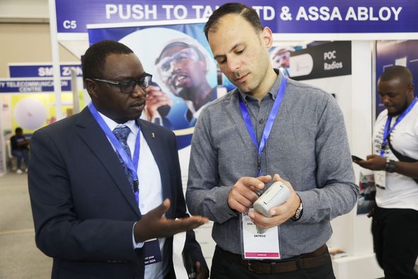 ZKTeco specialist at SecureExpo 2023 in Nairobi