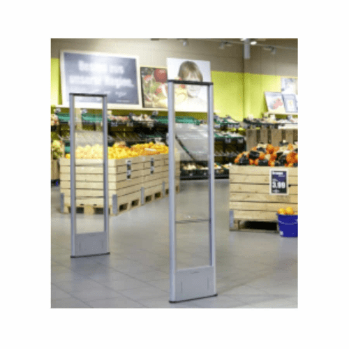 High-performance Nedap RF EAS Antenna with OID technology, RF/RFID detection, integrated ads, and metal detection for retail security in UAE and Africa.