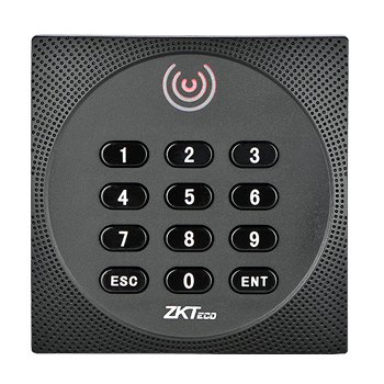 ZKTeco KR600 RFID/Mifare card reader in Dubai UAE with Wiegand interface, supporting 125kHz EM and 13.56MHz Mifare cards for access control panels and devices.