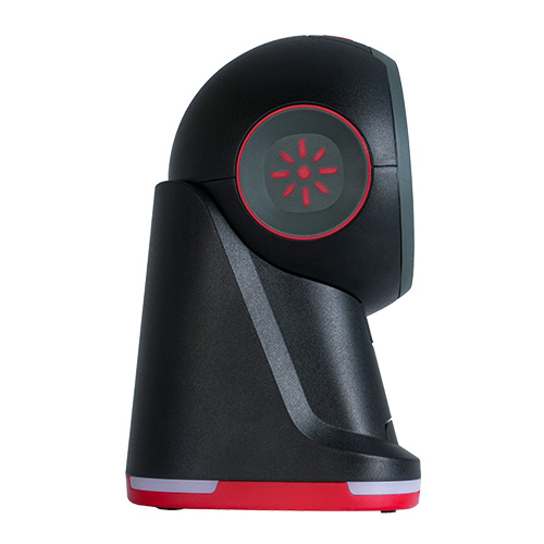  Side profile of ZKTeco ZKB209 Desktop Scanner highlighting adjustable scanning angle and durable ABS housing - Logistics supply for MENA and Africa.