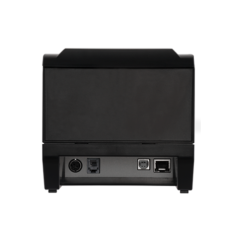 ZKTeco ZKP8005 rear interface showing USB and LAN ports for retail POS systems - Stock in Dubai